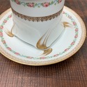 French Limoges Condense Milk Jar w Lid Underplate 