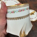 French Limoges Condense Milk Jar w Lid Underplate 