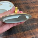 French Limoges Condense Milk Jar w Lid Underplate 