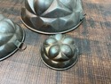 European Copper Jelly Mold Set of 3 w Hooks French