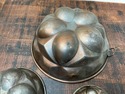 European Copper Jelly Mold Set of 3 w Hooks French