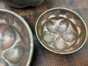 European Copper Jelly Mold Set of 3 w Hooks French