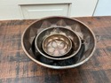 European Copper Jelly Mold Set of 3 w Hooks French