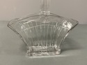 Heisey Glass Basket Vintage Picket Fence Pattern A