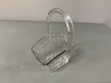 Heisey Glass Basket Vintage Picket Fence Pattern A