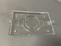 Art Deco Vanity Glass Tray Pressed Glass Flared Ha