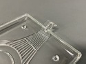 Art Deco Vanity Glass Tray Pressed Glass Flared Ha