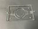 Art Deco Vanity Glass Tray Pressed Glass Flared Ha