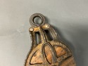 Antique Louden Barn Pulley Cast Iron Frame Wooden 