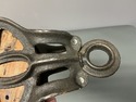 Antique Louden Barn Pulley Cast Iron Frame Wooden 