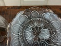 Vintage Pressed Glass Covered Cheese Butter Server