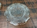 Vintage Pressed Glass Covered Cheese Butter Server