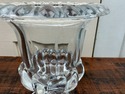 Vintage Pedestal Glass Vase Trophy Form Footed Flu