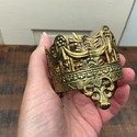Bathroom Tumbler Filigree Ormolu Porcelain Cup in 