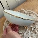 French Footed Bowl Fruit Transferware Giraud Limog