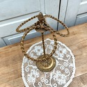 Towel Stand Rack Style Built Gold Hollywood Regenc