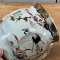 Antique Japan Jar Vase Sakiemon Hand Painted Crane