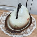 Antique Warwick Covered Butter Cheese Dish w Dome 