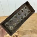 Antique Candle Mold 12 Tubes Rustic Patina Farmhou
