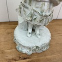 Parian Bisque Female Figure Statue Lady w Hand Mir
