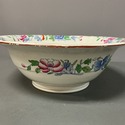 Mason's Ironstone Basin Bowl Blue Orange Floral Pe