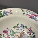 Mason's Ironstone Basin Bowl Blue Orange Floral Pe