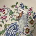 Mason's Ironstone Basin Bowl Blue Orange Floral Pe