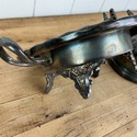 Antique Silverplate Round Butter Dish Dome Covered