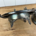 Antique Silverplate Round Butter Dish Dome Covered