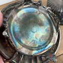 Antique Silverplate Round Butter Dish Dome Covered