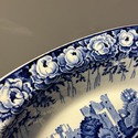 Blue White Transferware Serving Bowl Enoch Woods C