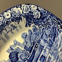 Blue White Transferware Serving Bowl Enoch Woods C