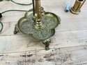 Antique French Candlestick Electric Lamp Light Foo