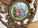 Vintage Pair Cameo Creations Gold Resin Wall Shelv