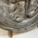 Vintage Relief Plaque Oval Wall Hanging Cast Metal