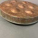Antique Copper Escargot Pan Poached Egg Tradition 