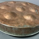 Antique Copper Escargot Pan Poached Egg Tradition 