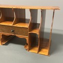 Antique Slotted Cubby Insert for Desk Wood Office 