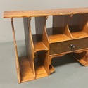 Antique Slotted Cubby Insert for Desk Wood Office 