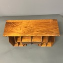 Antique Slotted Cubby Insert for Desk Wood Office 
