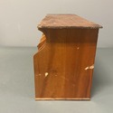 Antique Slotted Cubby Insert for Desk Wood Office 