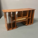 Antique Slotted Cubby Insert for Desk Wood Office 