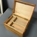 Antique Hand Made Wood Box Storage Dovetail Corner