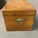 Antique Hand Made Wood Box Storage Dovetail Corner
