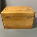 Antique Hand Made Wood Box Storage Dovetail Corner