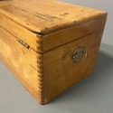 Antique Hand Made Wood Box Storage Dovetail Corner