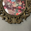 Made in Italy Bronze Metal Picture Frame Oval Bubb