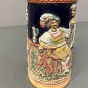German Stein Gerz Gerzit Pewter Lid Flirting Coupl