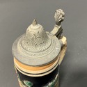 German Thewalt Beer Stein Blue w Relief Pastoral S