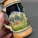 German Thewalt Beer Stein Blue w Relief Pastoral S